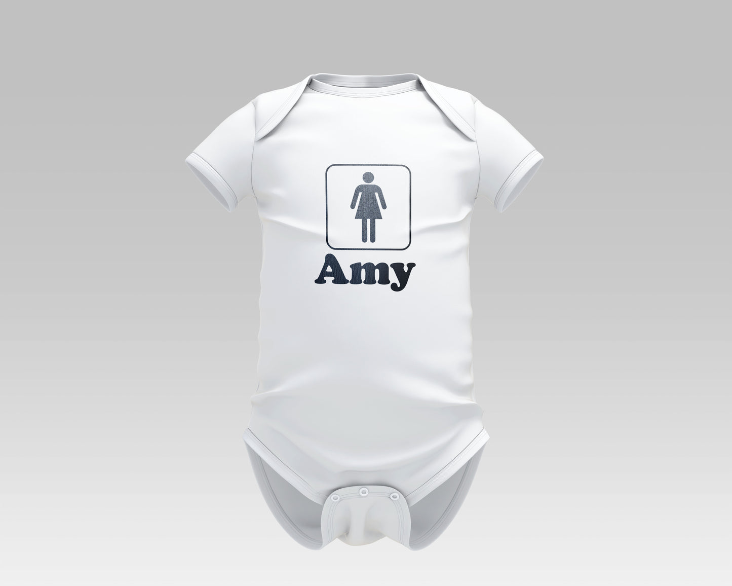 Personalized Baby Girl Name Baby Grow Baby Body Suit Baby Vest - Super Cute Personalised Baby Gift Baby Grow